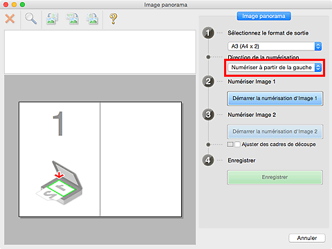 figure : fenêtre Image panorama